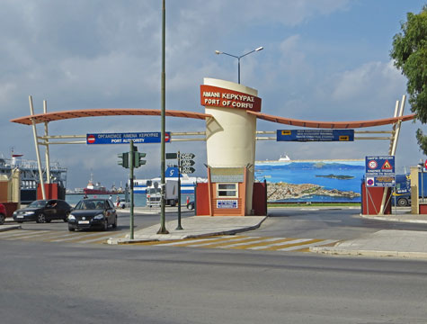 Cruise Terminal and the Port of Corfu