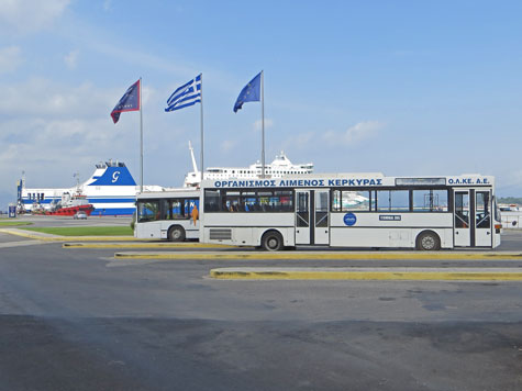 Corfu Cruise Terminal Bus