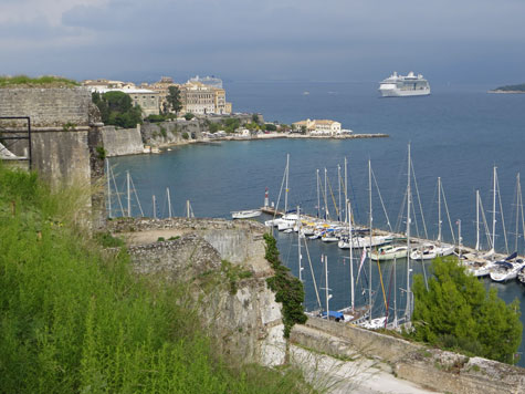 Old Port in Corfu Greece